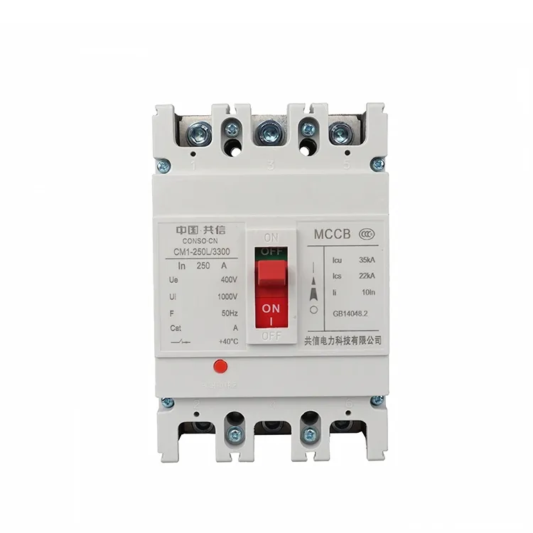 3p 250a Tp Mccb Molded Case Circuit Breaker